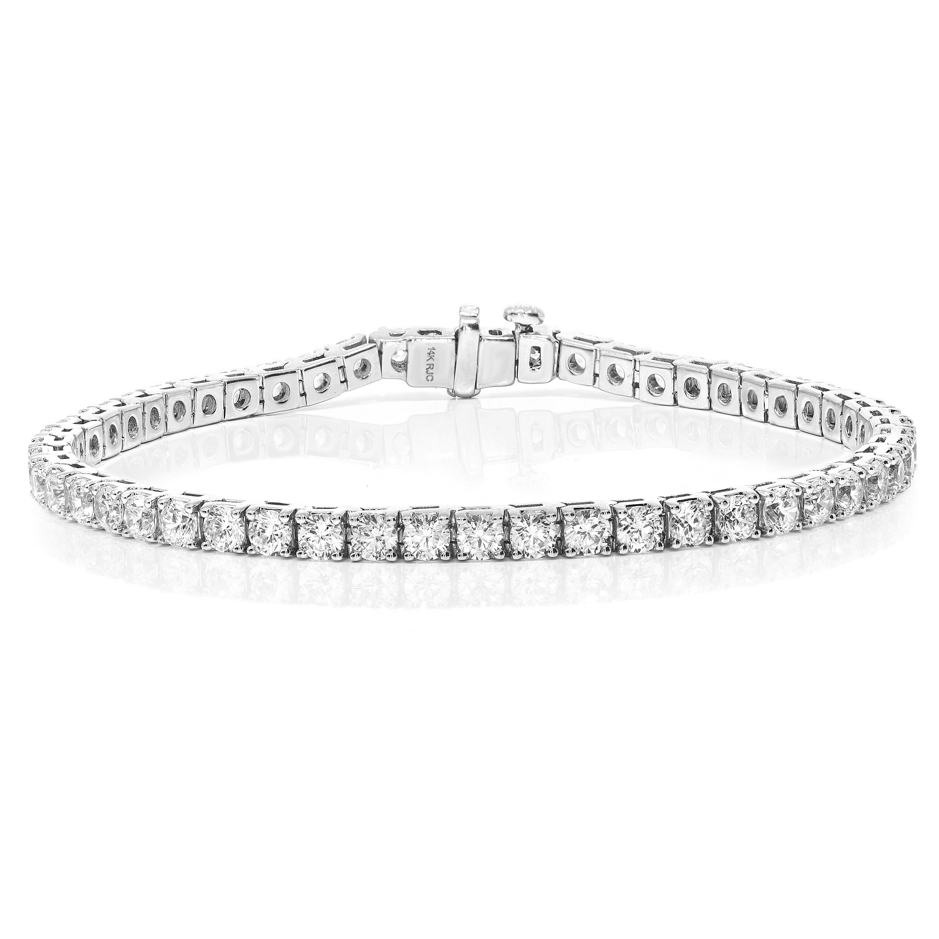 5 cttw Lab Grown Diamond Tennis Bracelet in 14K Gold