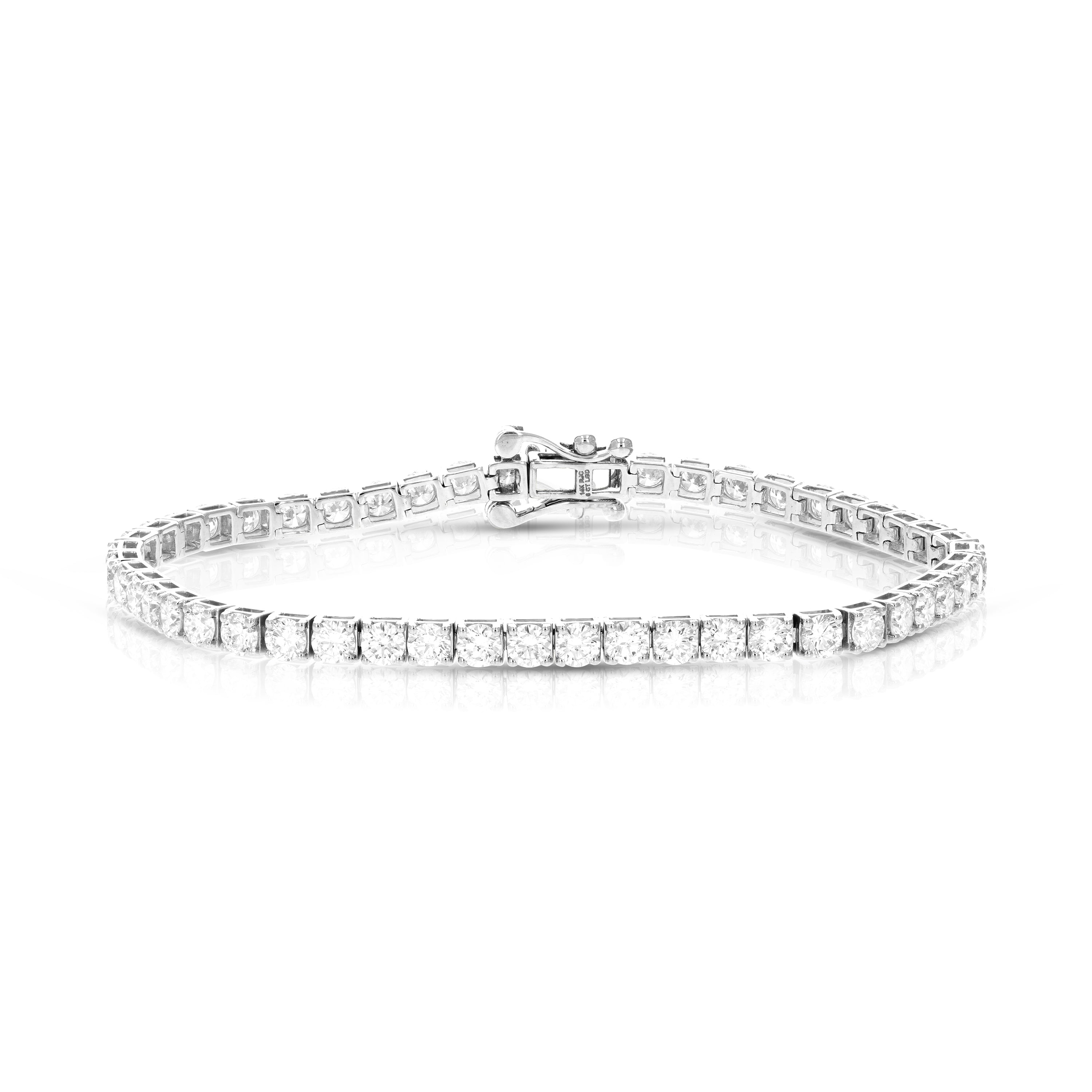 6 cttw Lab Grown Diamond Tennis Bracelet in 14K Gold