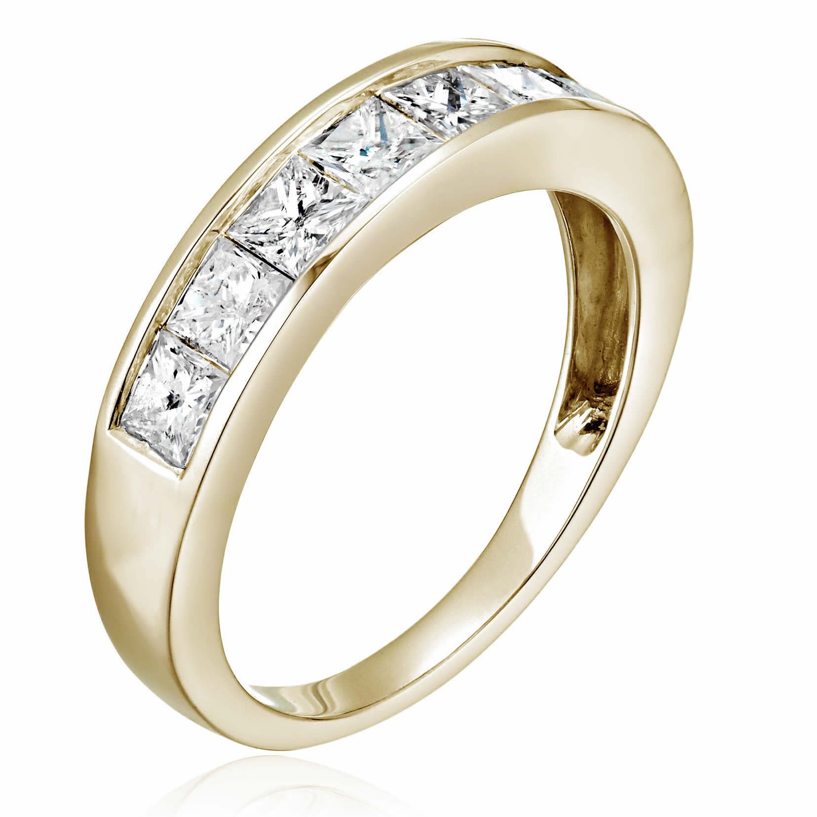 7 Stone Princess Diamond Channel Band