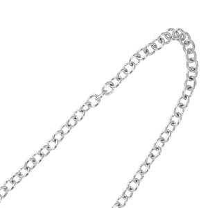 1/20 cttw Diamond Charm Bracelet Brass With Rhodium Plating Medallion Design