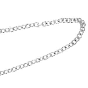 1/20 cttw Diamond Charm Bracelet Brass With Rhodium Plating Heart Design