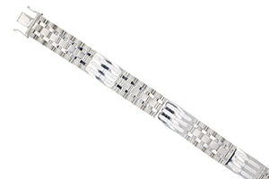 3.00 cttw Men's Diamond Bracelet Italian 14K White Gold VS2-SI1 Clarity 70 Grams