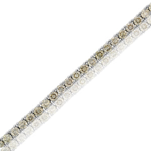 5 cttw Diamond Tennis Bracelet 14K White Gold Round Prong Set 7 Inch