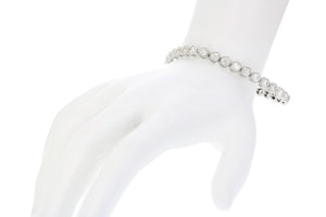 6 cttw I1-I2 Certified Diamond Bracelet 14K White Gold J-K with Milgrain 7 Inch