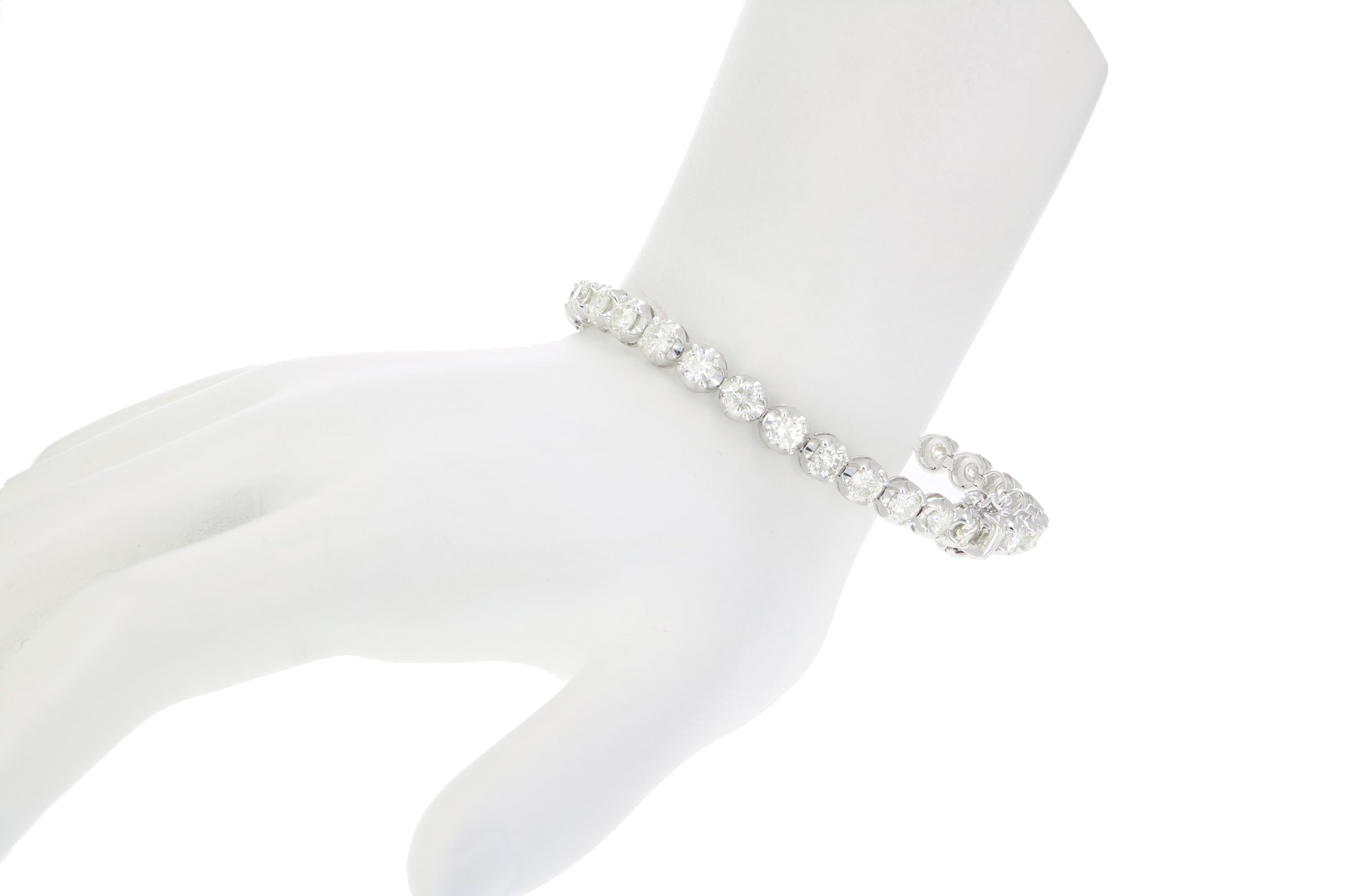 Bubble Gold Tennis Bracelet