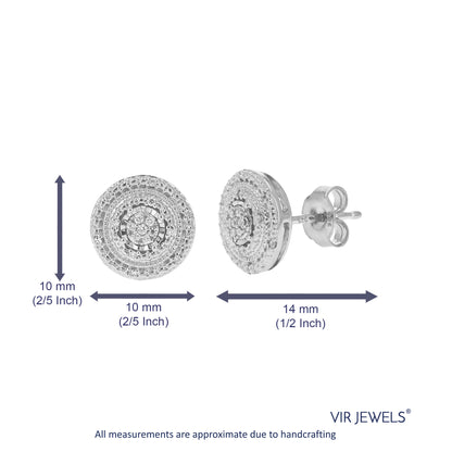 Composite Diamond Stud Earrings