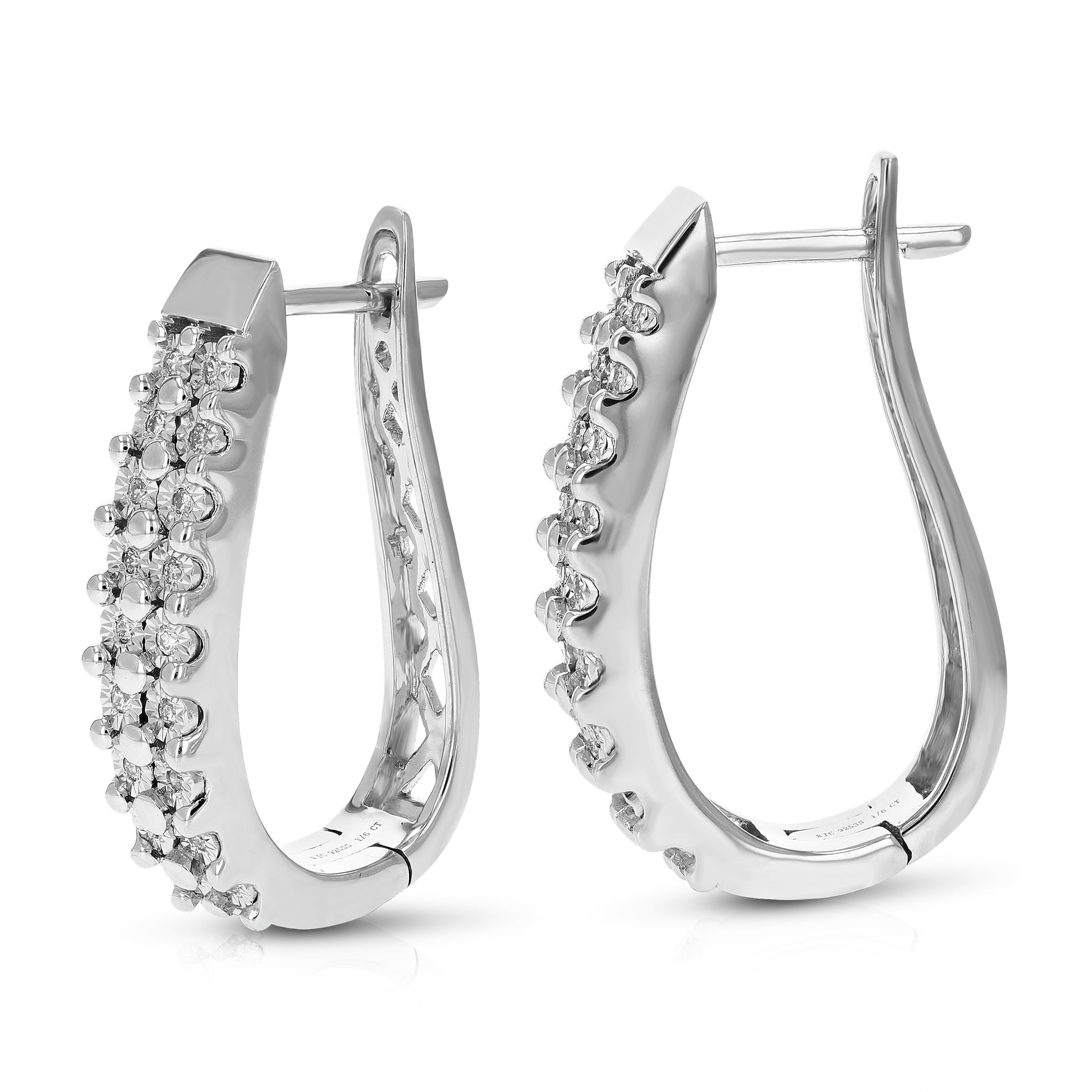 Macy's Princess-Cut Diamond Stud Earrings in 10k White or Yellow Gold (1/6  ct. t.w.) - Macy's