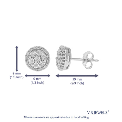 Composite Diamond Stud Earrings