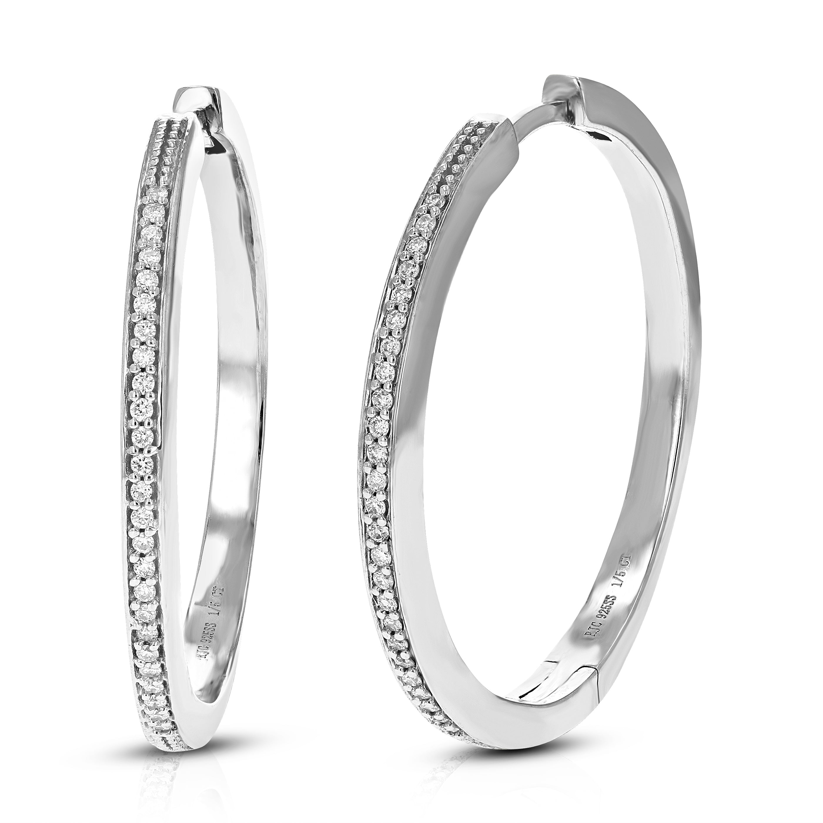 Pave Diamond Stud Earrings
