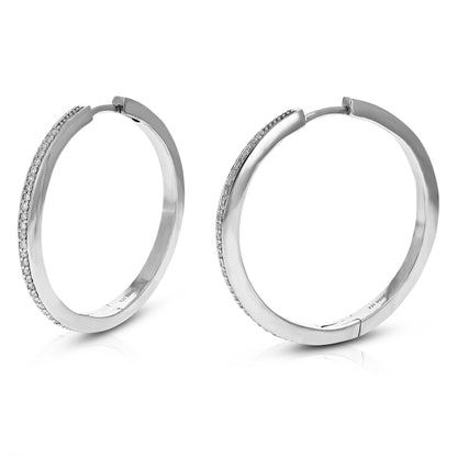 Pave Diamond Stud Earrings
