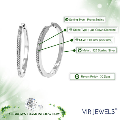 Pave Diamond Stud Earrings