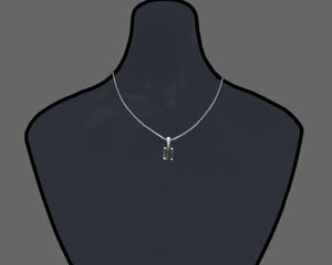 2 cttw Diamond Pendant, Black Diamond Oval Shape Pendant Necklace for Women in .925 Sterling Silver with 18 Inch Chain, Prong Setting