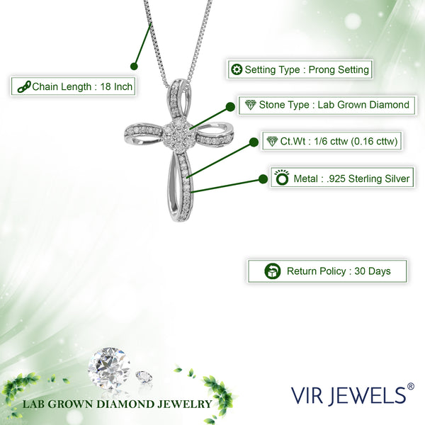 1/10 Cttw Diamond Rooster Pendant in Sterling Silver並行輸入