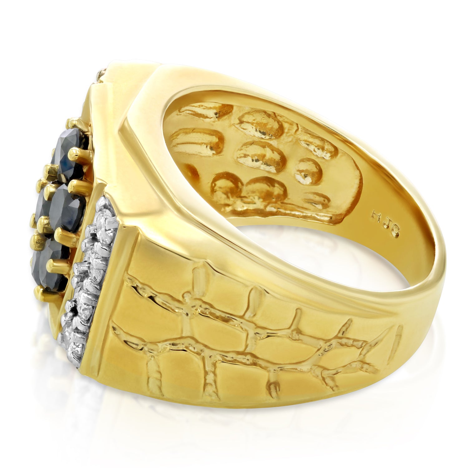 2.50 cttw Men's Diamond Ring 10K Yellow Gold Wedding Engagement Bridal Size 10