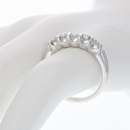 5 Diamond Section Engagement Ring