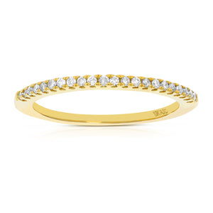 1/6 cttw Diamond Pave Wedding Band in 10K Gold