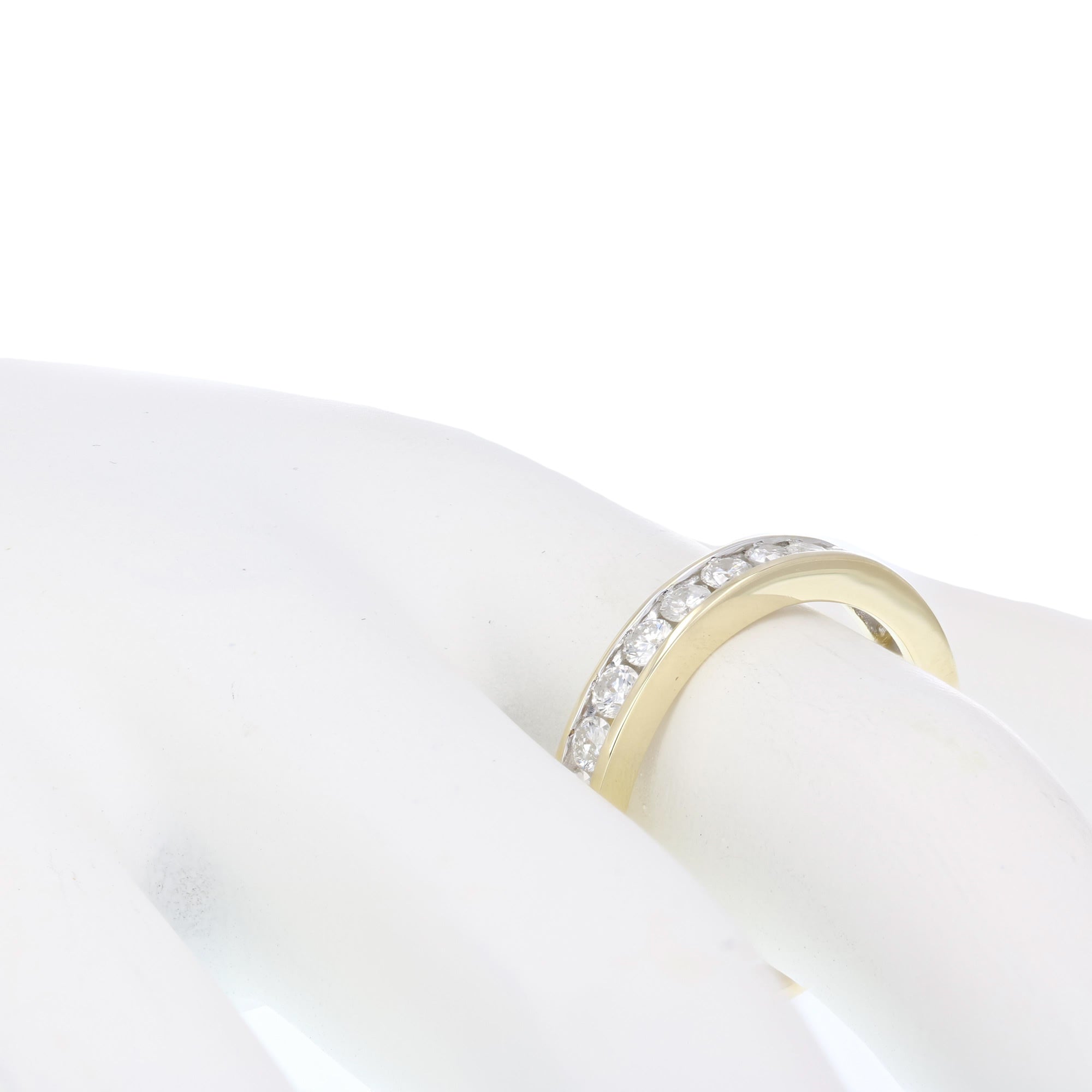 1/2 cttw Diamond Wedding Band For Women, Classic Diamond Wedding Band in 14K Yellow Gold Channel Set, Size 4.5-10