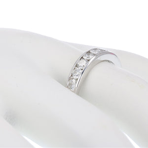 1 cttw Wedding Band for Women, 14K White Gold Classic Diamond Wedding Band in Channel Set, Size 4.5-10