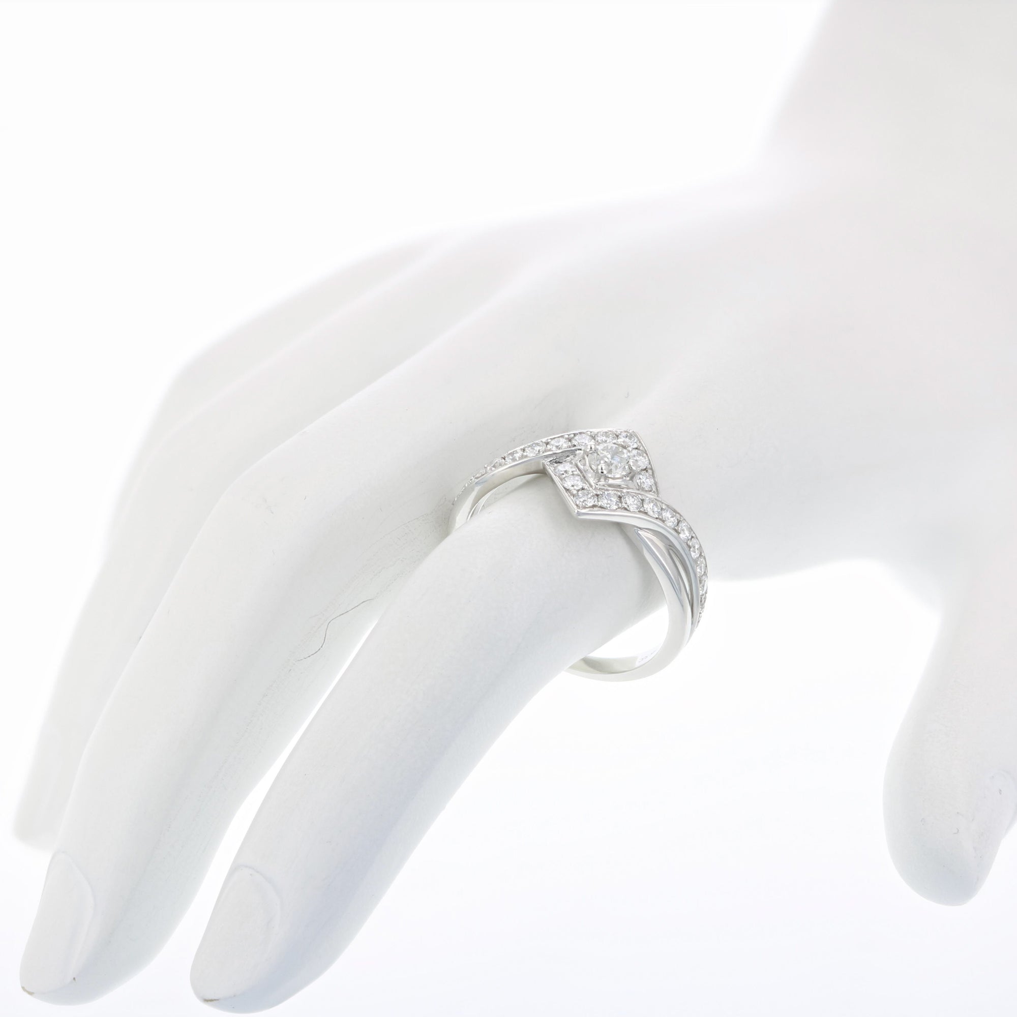 2/3 cttw Diamond Engagement Ring 14K White Gold Princess Square Design Bridal
