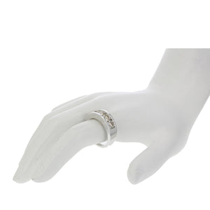 1.50 cttw Champagne Diamond Wedding Band for Women in 14K White Gold 5 Stones Channel Set I1-I2, Size 6-10