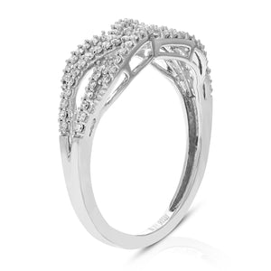 1/3 cttw Diamond Engagement Ring for Women, Round Lab Grown Diamond Ring in 0.925 Sterling Silver, Prong Setting, Size 6-8