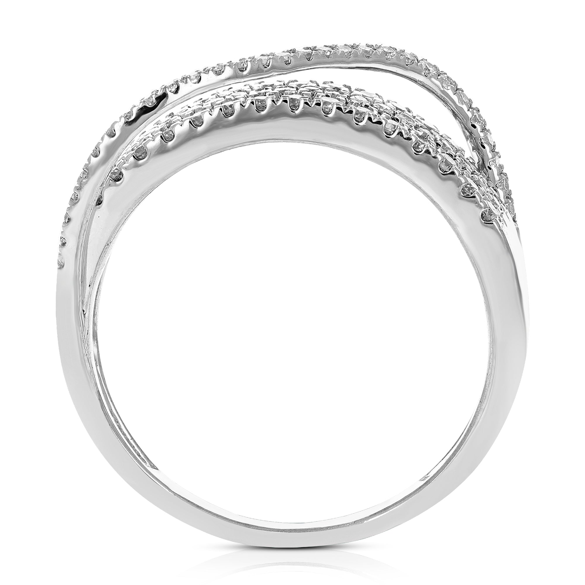 1/2 cttw Diamond Engagement Ring for Women, Round Lab Grown Diamond Ring in 0.925 Sterling Silver, Prong Setting, Size 6-8
