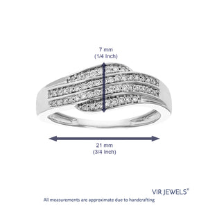1/5 cttw Diamond Engagement Ring for Women, Round Lab Grown Diamond Ring in .925 Sterling Silver, Prong Setting, Size 6-8