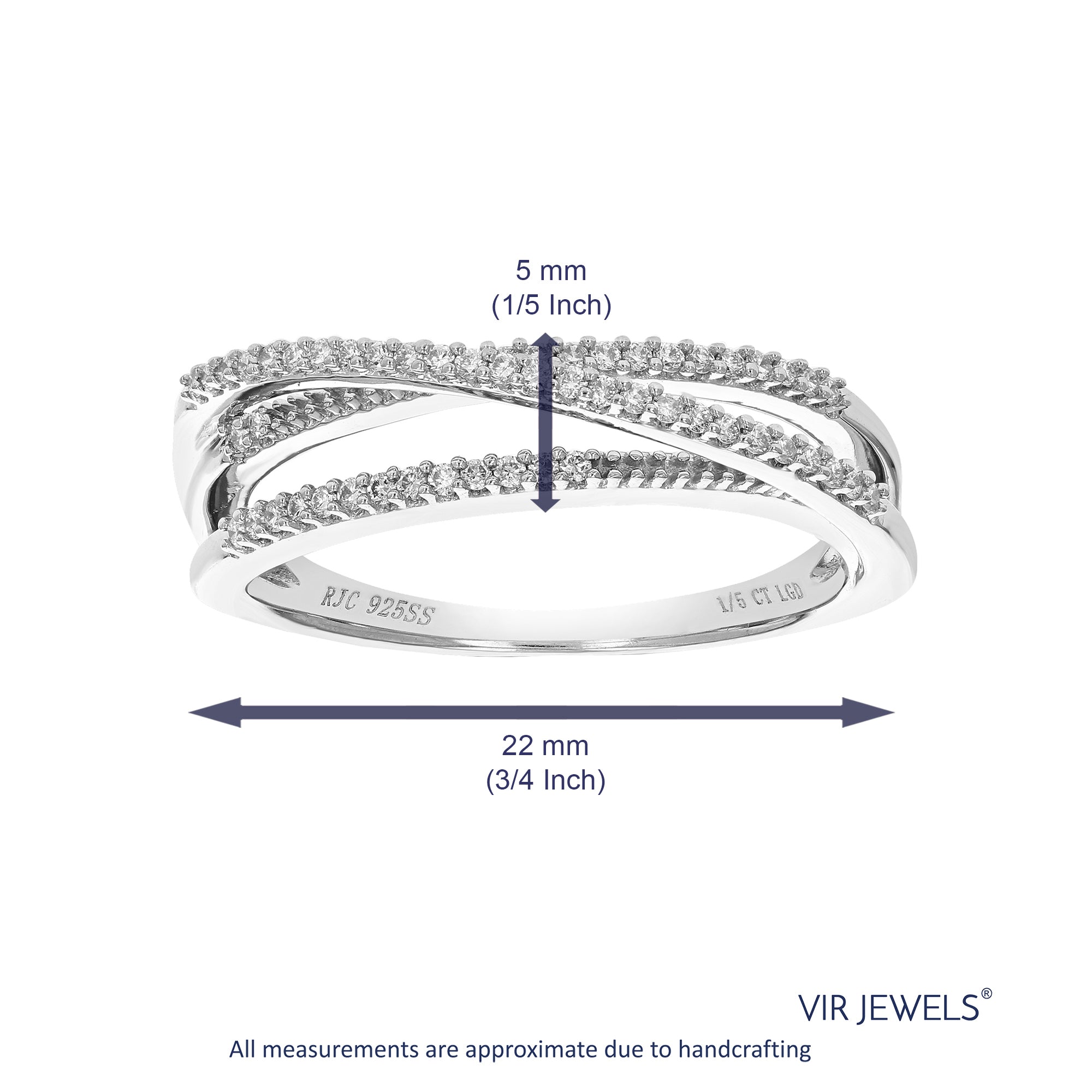 1/6 cttw Diamond Engagement Ring for Women, Round Lab Grown Diamond Ring in 0.925 Sterling Silver, Prong Setting, Size 7