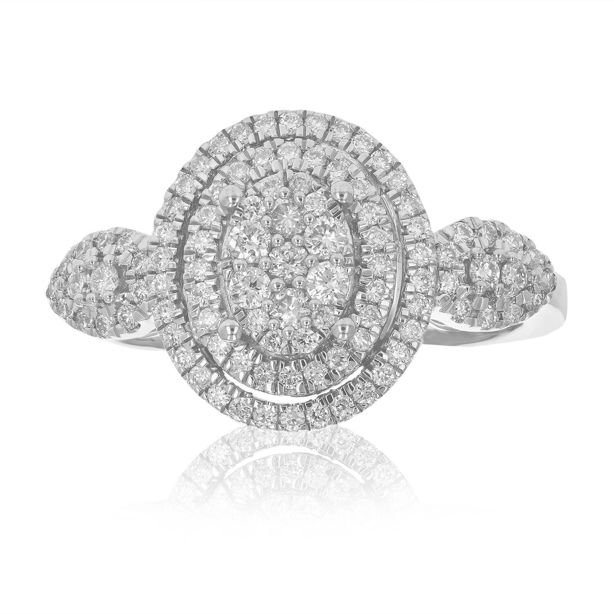 5/8 cttw Diamond Engagement Ring for Women, Round Lab Grown Diamond Ring in 0.925 Sterling Silver, Prong Setting, Size 6-8