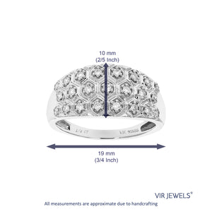 1/4 cttw Diamond Engagement Ring for Women, Round Lab Grown Diamond Ring in 0.925 Sterling Silver, Prong Setting, Size 6-8