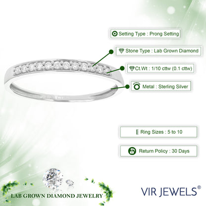 White Diamond Wedding Band