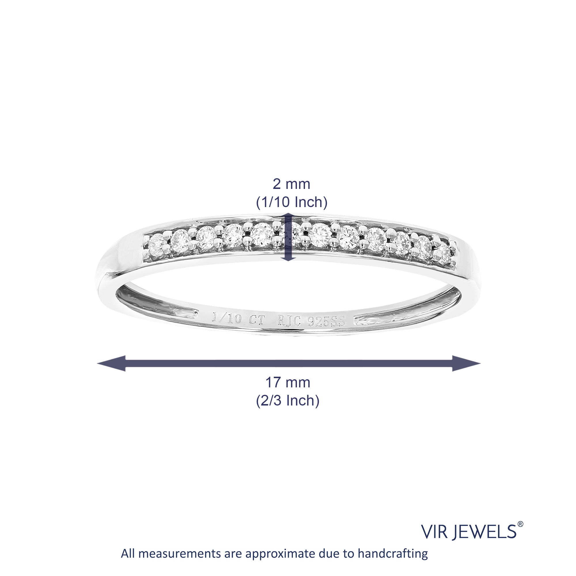 White Diamond Wedding Band