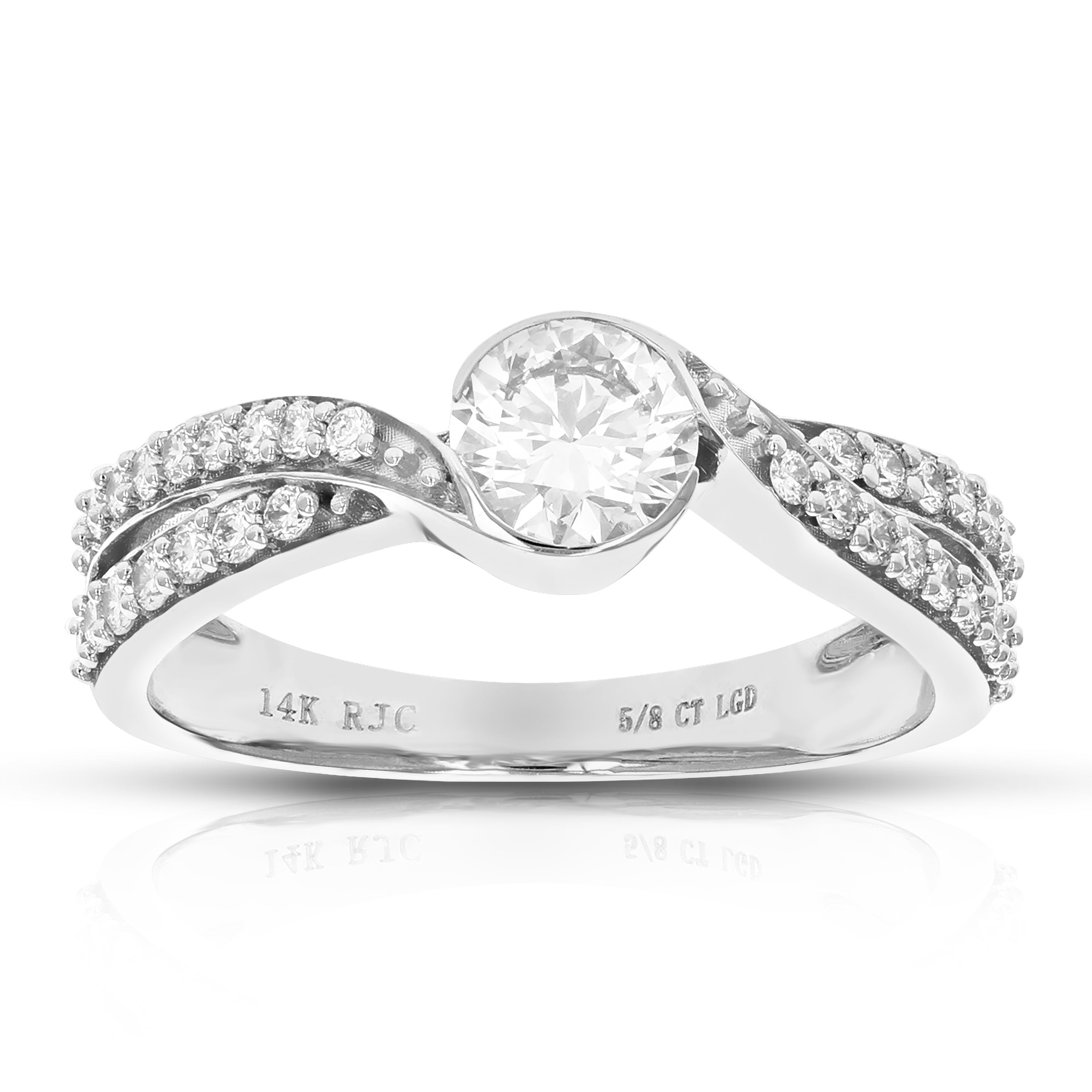 Bezel Round Solitaire Ring