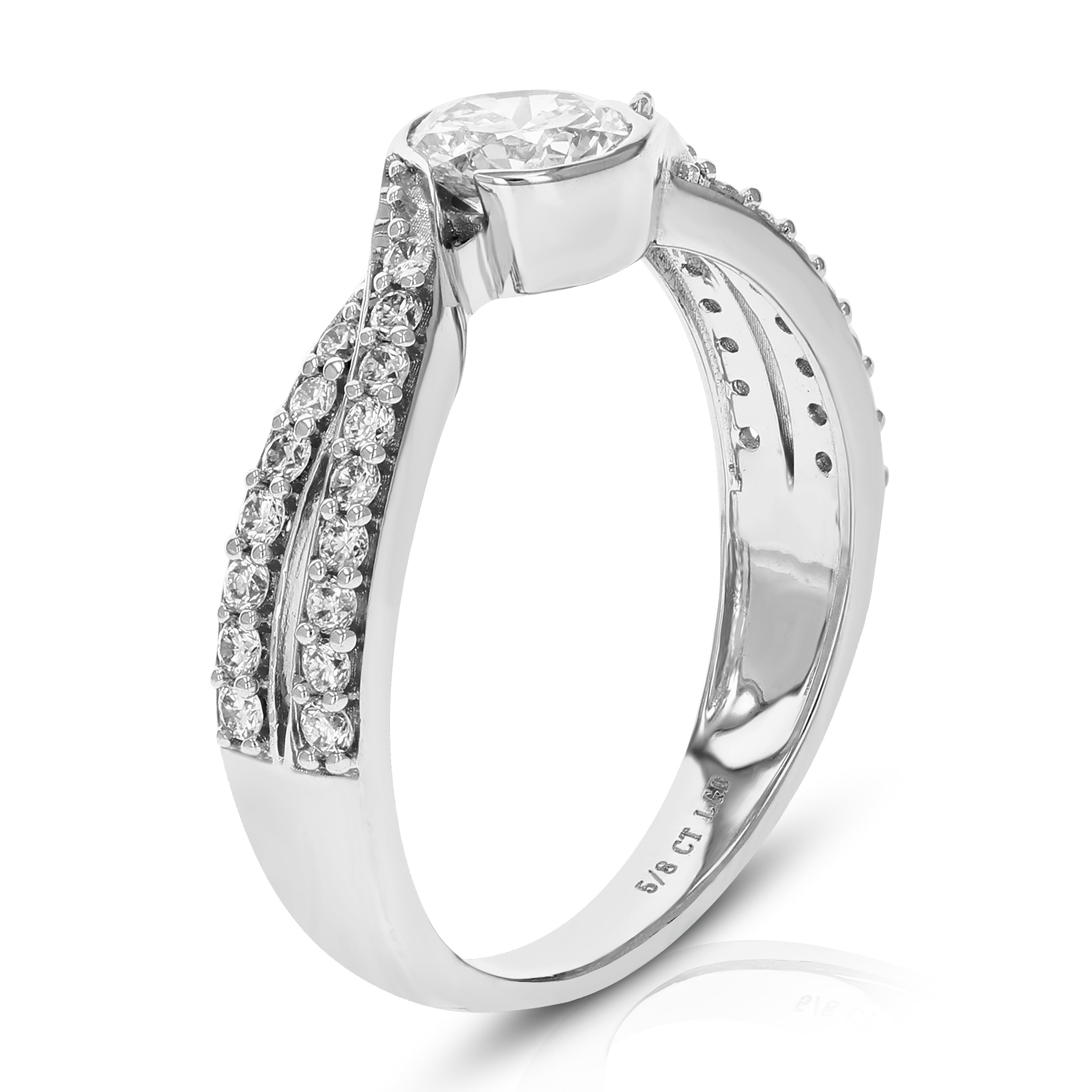 Bezel Round Solitaire Ring