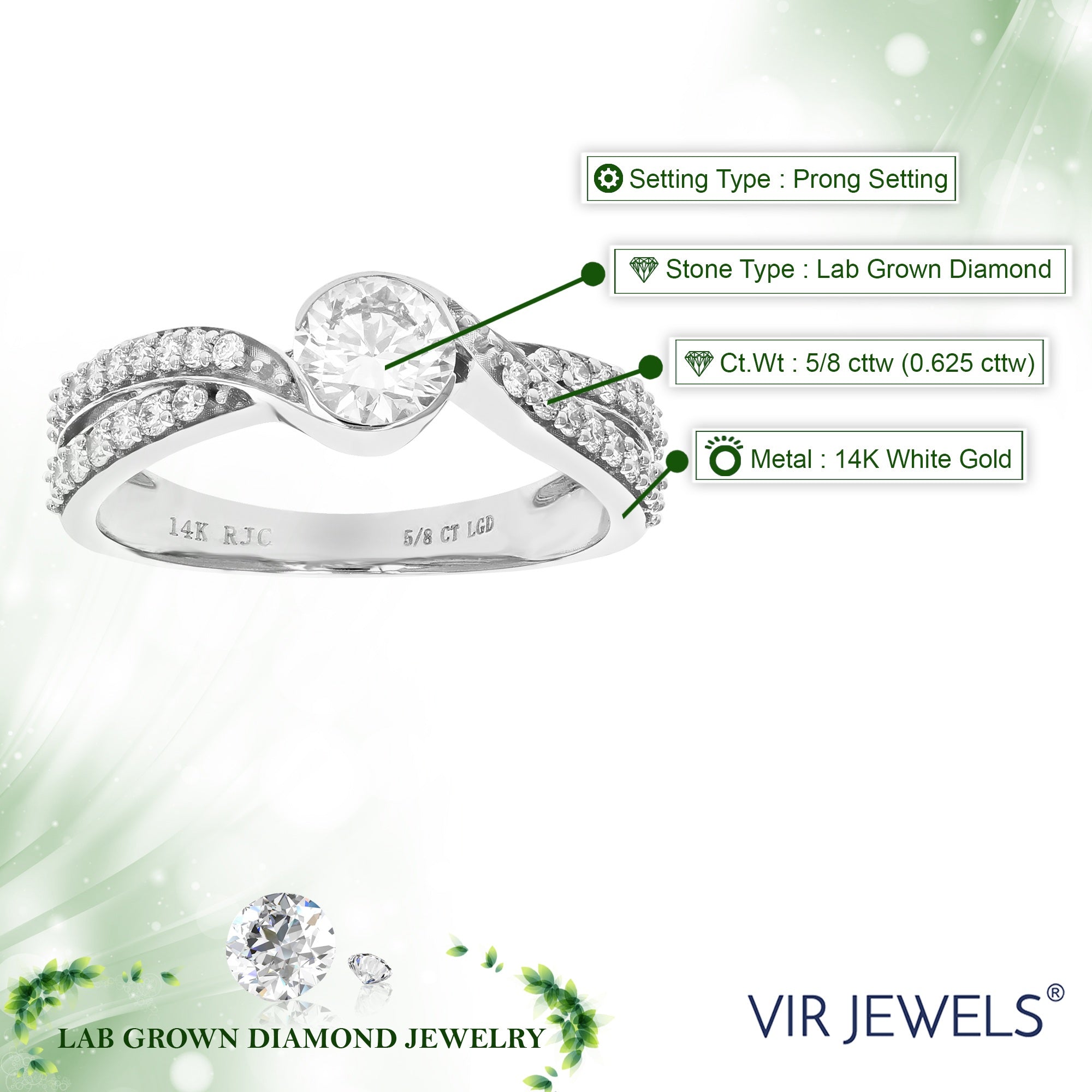 Bezel Round Solitaire Ring