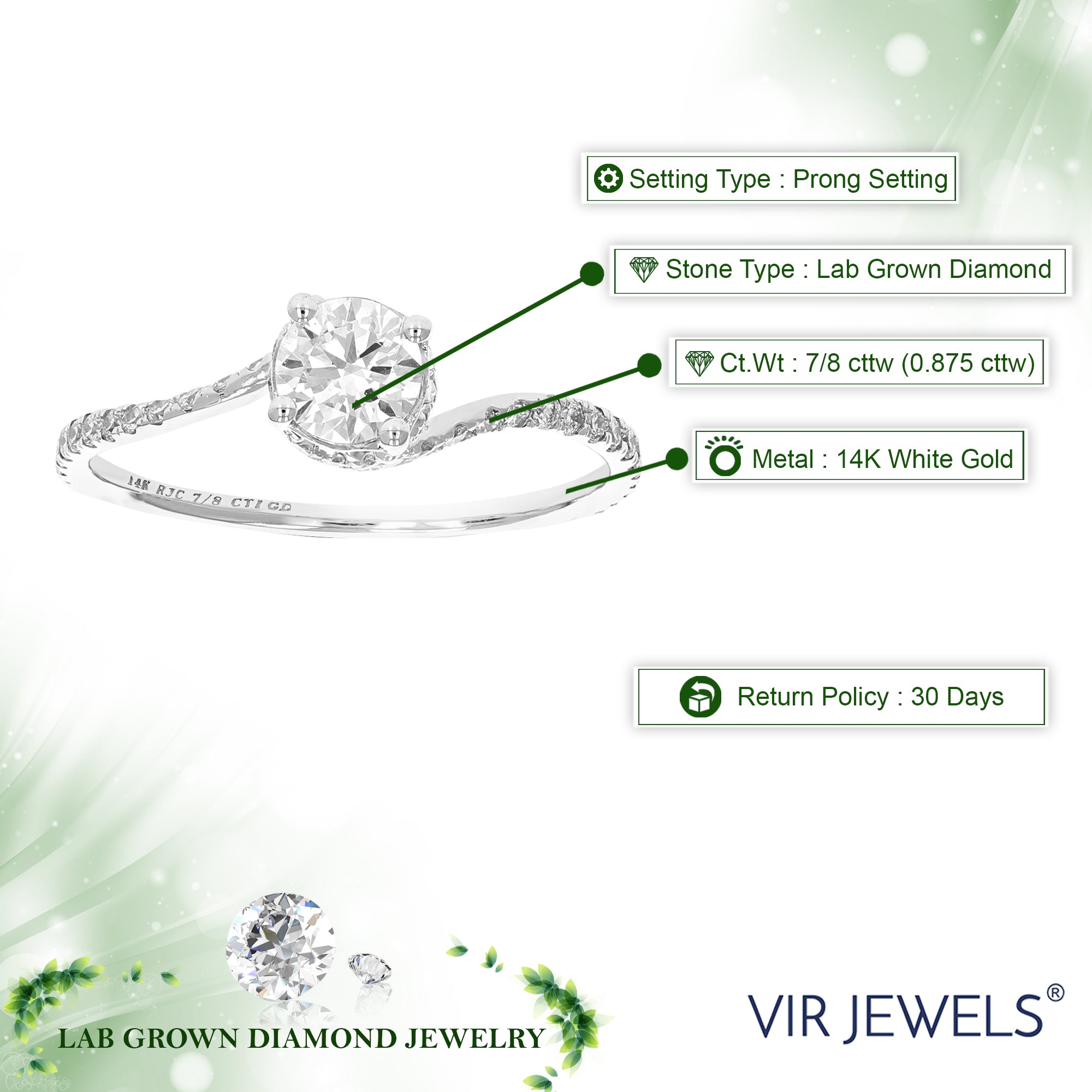 Prong Round Solitaire Engagement Ring