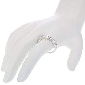 0.44 cttw Diamond Wedding Band 14K White Gold 12 Stones Round Bridal Ring Size 7