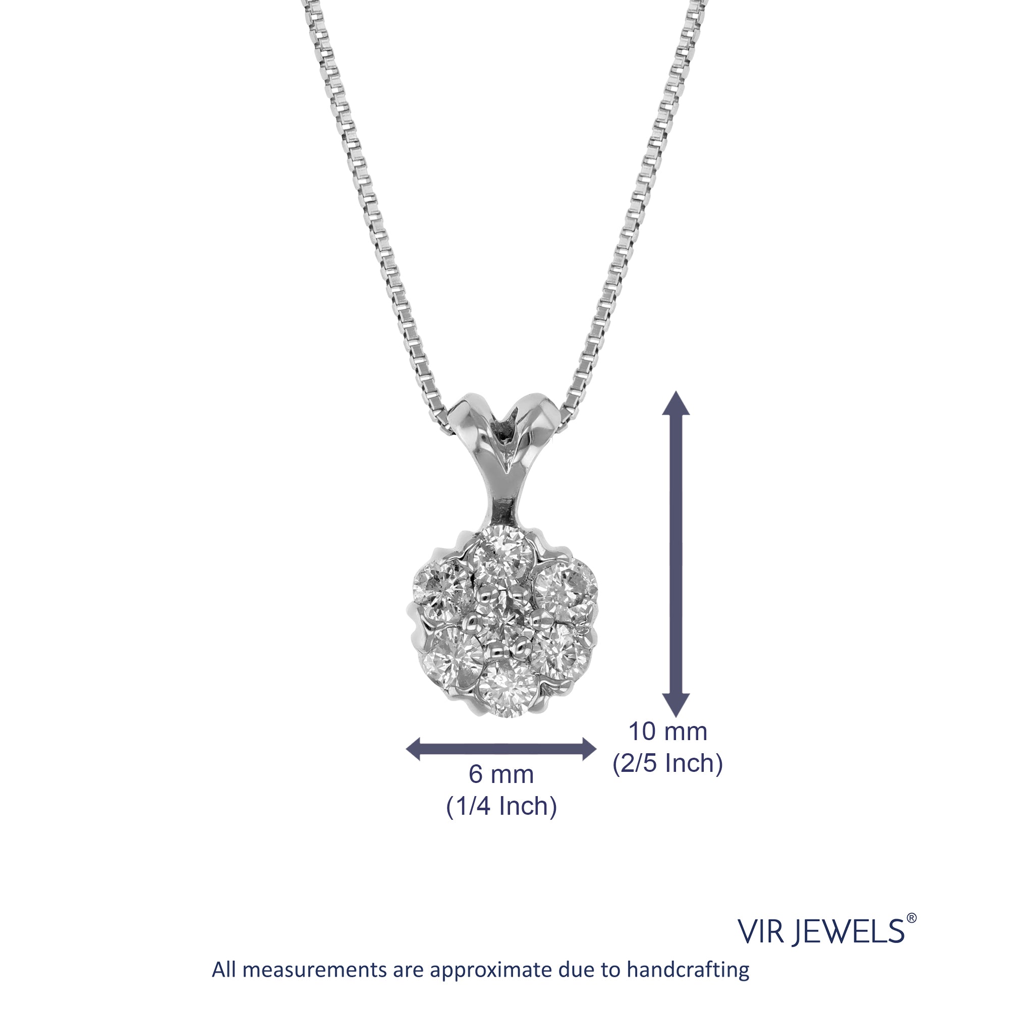 1 1/2 ct Solitaire Lab Grown Diamond Pendant available in 14K and Platinum