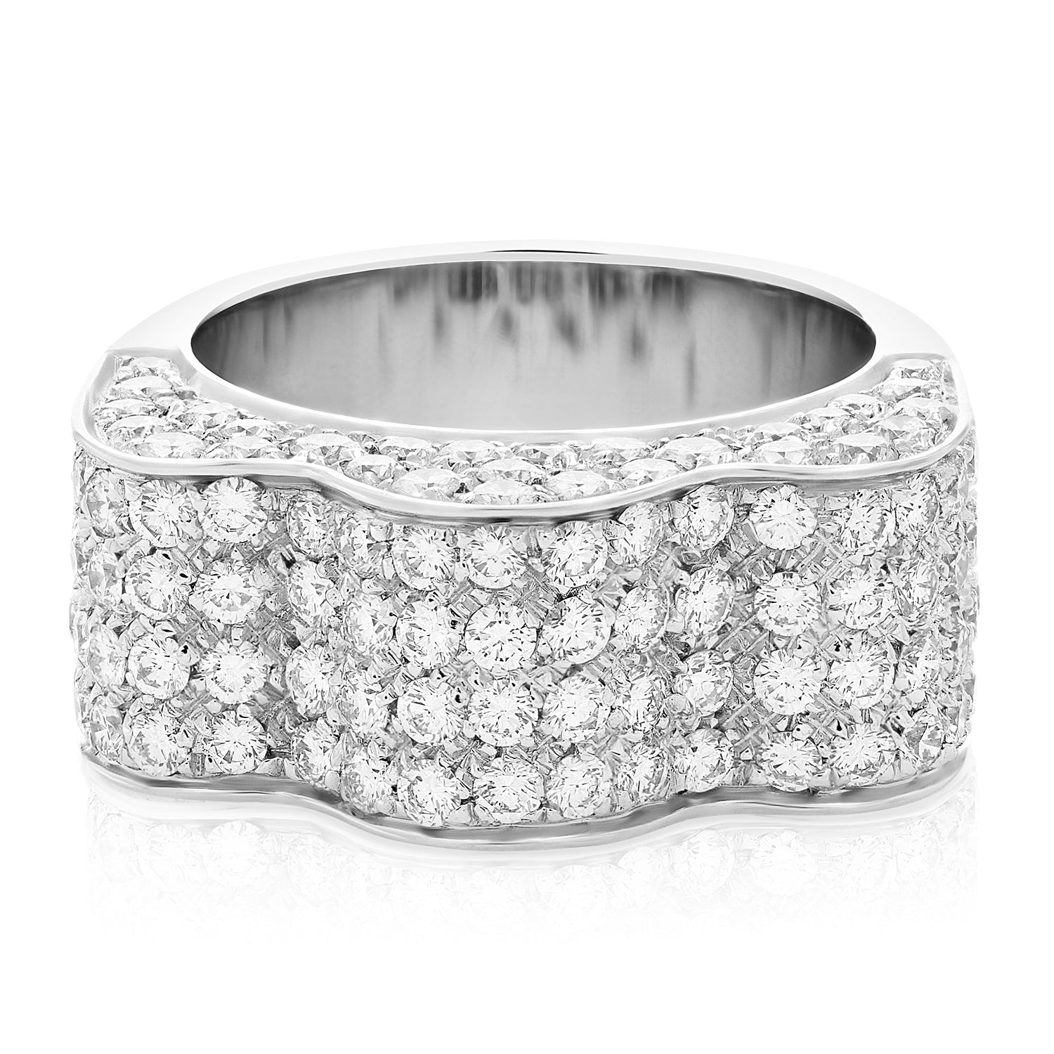 3 cttw SI1-SI2 18K White Gold Diamond Wedding Band Bridal Engagement Ring Round