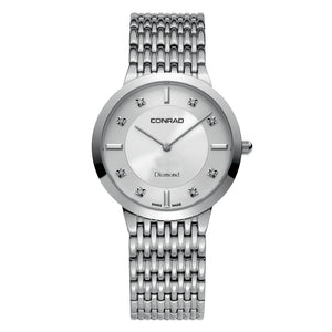 Men's Diamond Swiss Made Watch With Sapphire Glass 35MM Conrad