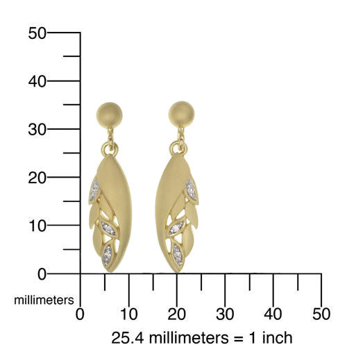 Yellow Gold Plated Fashion Earrings