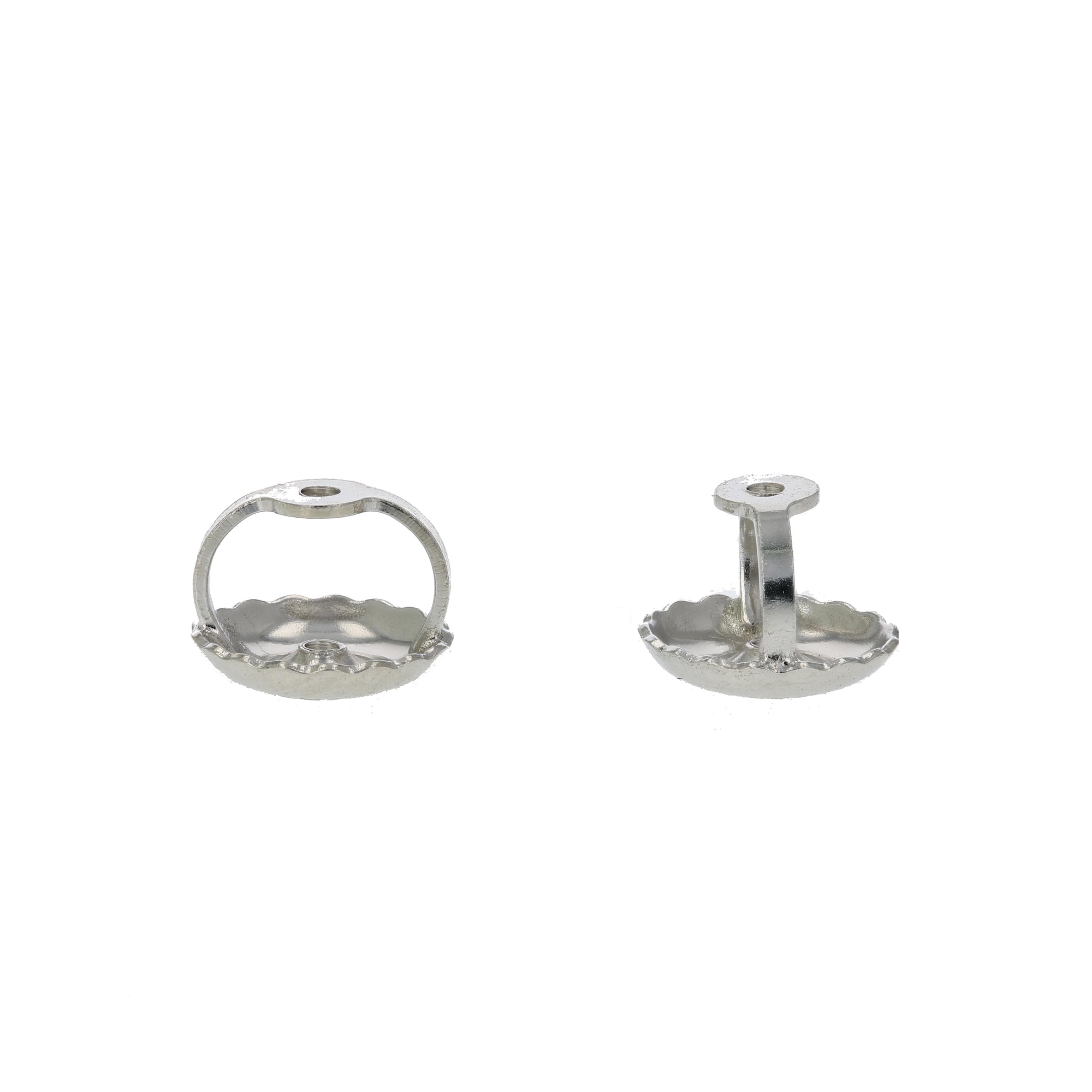 14K White Gold Screw Backs Replacement For Stud Earrings (1 pair)