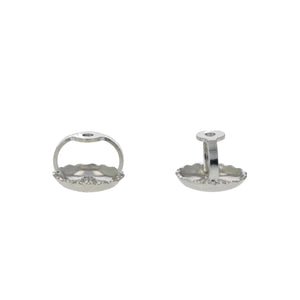 14K White Gold Screw Backs Replacement For Stud Earrings (1 piece)