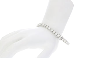 11 cttw Certified Tennis Diamond Bracelet 14K White Gold I1-I2 Clarity H-I Color