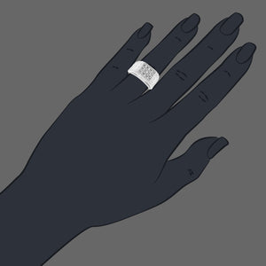 1/2 cttw Men's Diamond Ring 10K White Gold Wedding Engagement Bridal Size 10